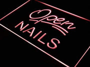 Nail Salon Open LED Light Sign - LED Gift Works