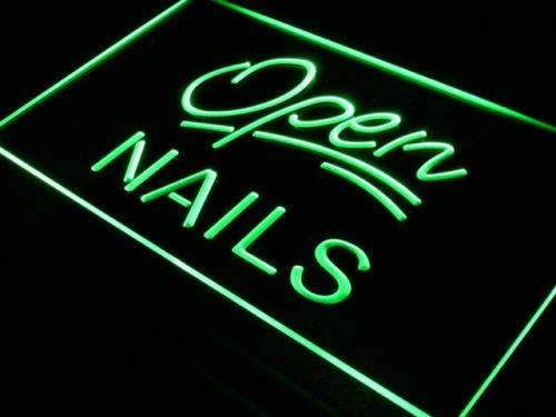 Nail Salon Open LED Light Sign - Way Up Gifts