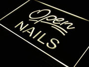 Nail Salon Open LED Light Sign - LED Gift Works