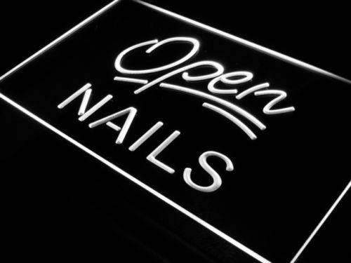Nail Salon Open LED Light Sign - LED Gift Works