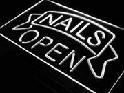Nails Open LED Light Sign - LED Gift Works