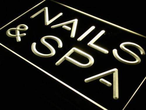Nails Spa LED Light Sign - LED Gift Works
