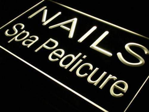 Nails Spa Pedicure LED Light Sign - LED Gift Works