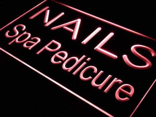 Nails Spa Pedicure LED Light Sign - LED Gift Works