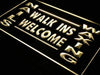 Nails Waxing Walk Ins Welcome LED Light Sign - Way Up Gifts