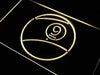 Nine Ball Billiards LED Light Sign - Way Up Gifts