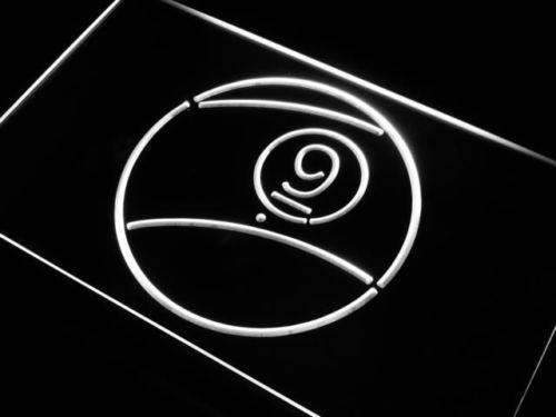 Nine Ball Billiards LED Light Sign - Way Up Gifts