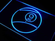 Nine Ball Billiards LED Light Sign - LED Gift Works