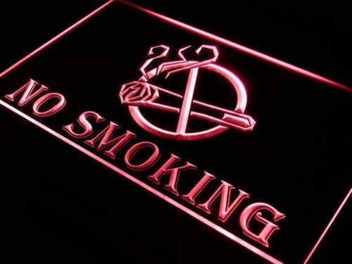 No Smoking LED Light Sign - LED Gift Works