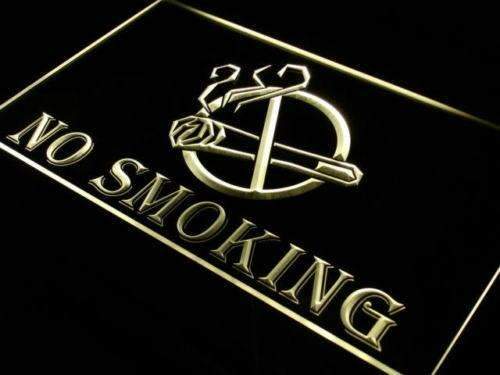 No Smoking LED Light Sign - LED Gift Works