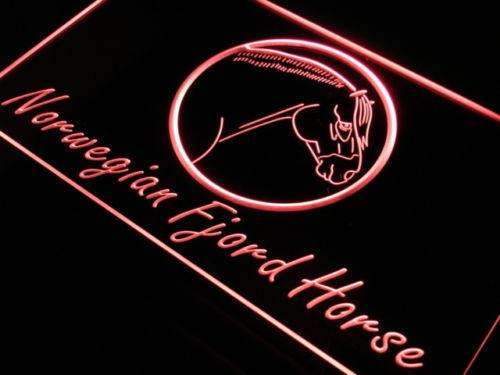 Norwegian Fjord Horse LED Light Sign - LED Gift Works