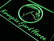 Norwegian Fjord Horse LED Light Sign - LED Gift Works