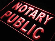 Notary Public Office LED Light Sign - LED Gift Works