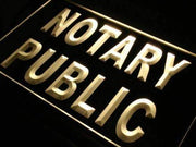Notary Public Office LED Light Sign - LED Gift Works