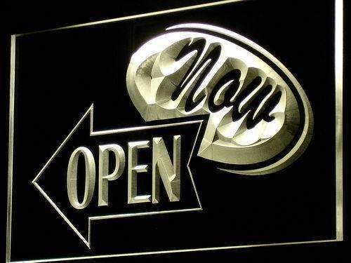 Now Open LED Light Sign - LED Gift Works