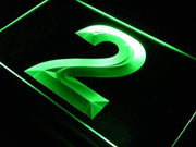 Number Two LED Light Sign - LED Gift Works
