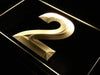 Number Two LED Light Sign - Way Up Gifts