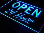 Open 24 Hours LED Light Sign - LED Gift Works