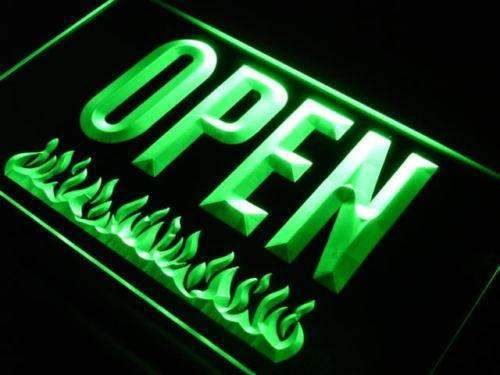 Open Bar Grill LED Light Sign - Way Up Gifts