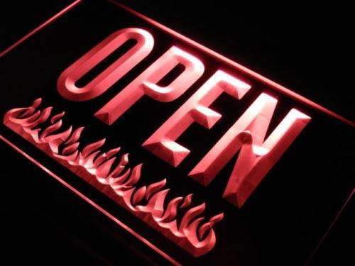 Open Bar Grill LED Light Sign - Way Up Gifts