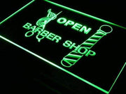 Open Barber Shop LED Light Sign - LED Gift Works