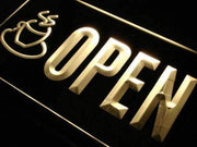 Open Coffee Cafe LED Light Sign - LED Gift Works