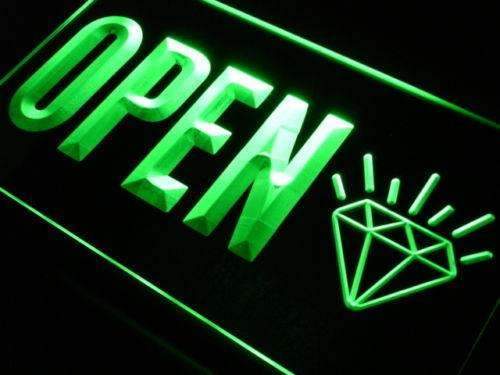 Open Diamonds Jewelry LED Light Sign - Way Up Gifts