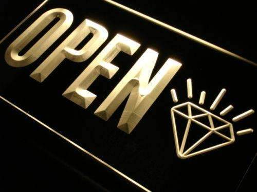 Open Diamonds Jewelry LED Light Sign - LED Gift Works