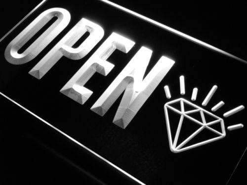 Open Diamonds Jewelry LED Light Sign - LED Gift Works