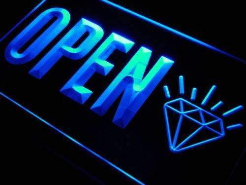 Open Diamonds Jewelry LED Light Sign - LED Gift Works