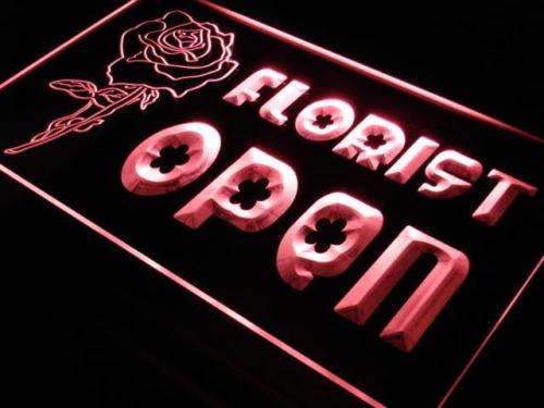 Open Florist LED Light Sign - LED Gift Works