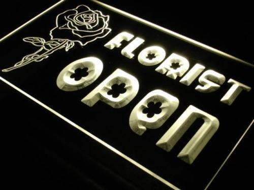 Open Florist LED Light Sign - Way Up Gifts