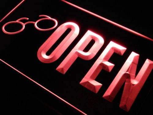 Open Glasses Sunglasses LED Light Sign - LED Gift Works