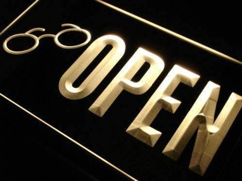Open Glasses Sunglasses LED Light Sign - LED Gift Works