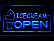 Open Ice Cream Shop LED Light Sign - LED Gift Works