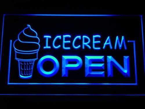 Open Ice Cream Shop LED Light Sign - Way Up Gifts