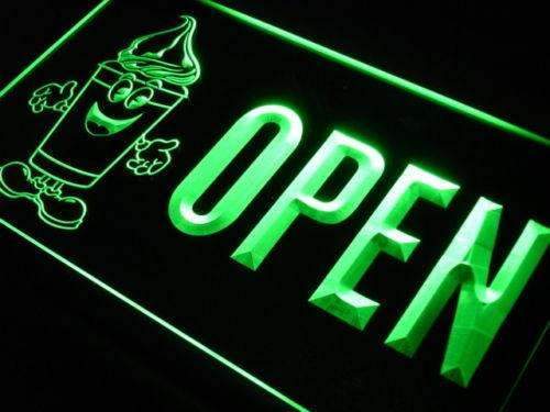 Open Ice Slush LED Light Sign - LED Gift Works