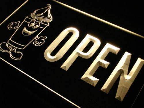 Open Ice Slush LED Light Sign - LED Gift Works