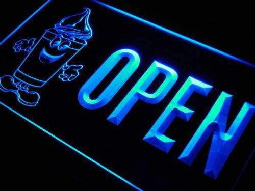 Open Ice Slush LED Light Sign - LED Gift Works
