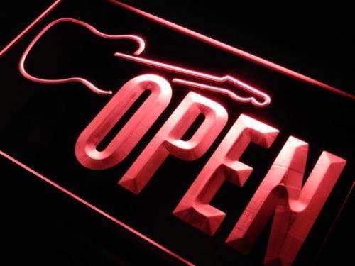 Open Instruments Guitars LED Light Sign - Way Up Gifts