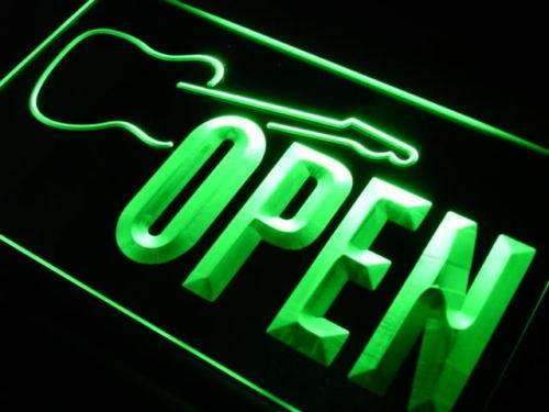 Open Instruments Guitars LED Light Sign - Way Up Gifts