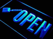 Open Key Cutting LED Light Sign - LED Gift Works