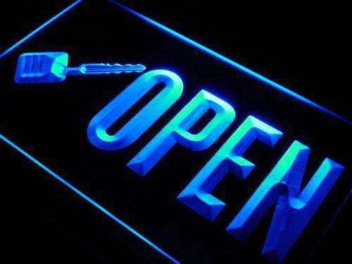 Open Key Cutting LED Light Sign - LED Gift Works