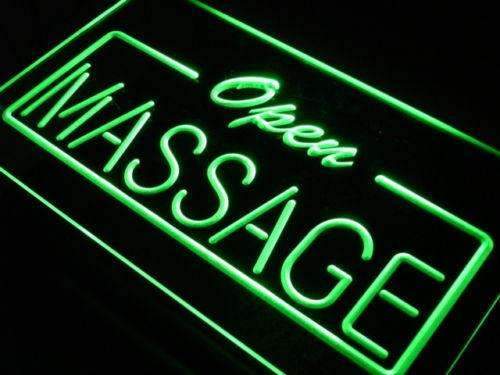 Open Massage LED Light Sign - Way Up Gifts