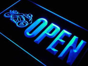 Open Motorcycles LED Light Sign - LED Gift Works