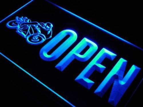Open Motorcycles LED Light Sign - Way Up Gifts