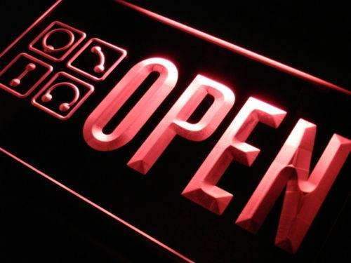 Open Piercing Shop LED Light Sign - LED Gift Works