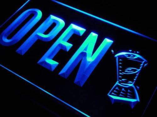 Open Smoothies LED Light Sign - LED Gift Works