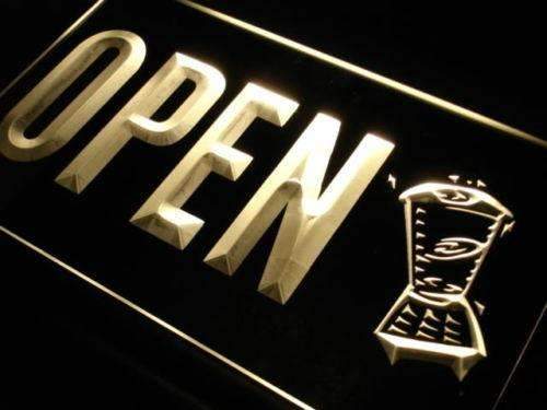 Open Smoothies LED Light Sign - Way Up Gifts