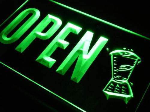 Open Smoothies LED Light Sign - Way Up Gifts